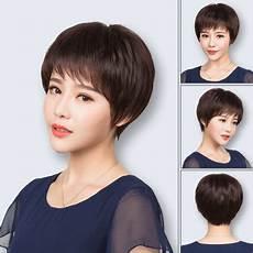 比平头长点女短发型图片