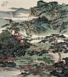 贾国英工笔山水画价格